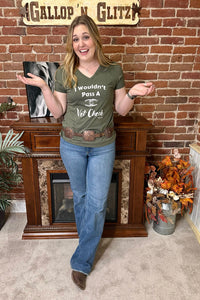 Wouldn't Pass A Vet Check Tee-Graphic Tee-Gallop 'n Glitz-Gallop 'n Glitz- Women's Western Wear Boutique, Located in Grants Pass, Oregon