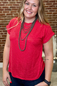 Red Rock Trails Basic Tee-Top-Wasabi+Mint-Gallop 'n Glitz- Women's Western Wear Boutique, Located in Grants Pass, Oregon