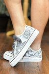 Waiting List White/Black Floral Sneaker By Corkys-Women's Shoes-Corkys-Gallop 'n Glitz- Women's Western Wear Boutique, Located in Grants Pass, Oregon