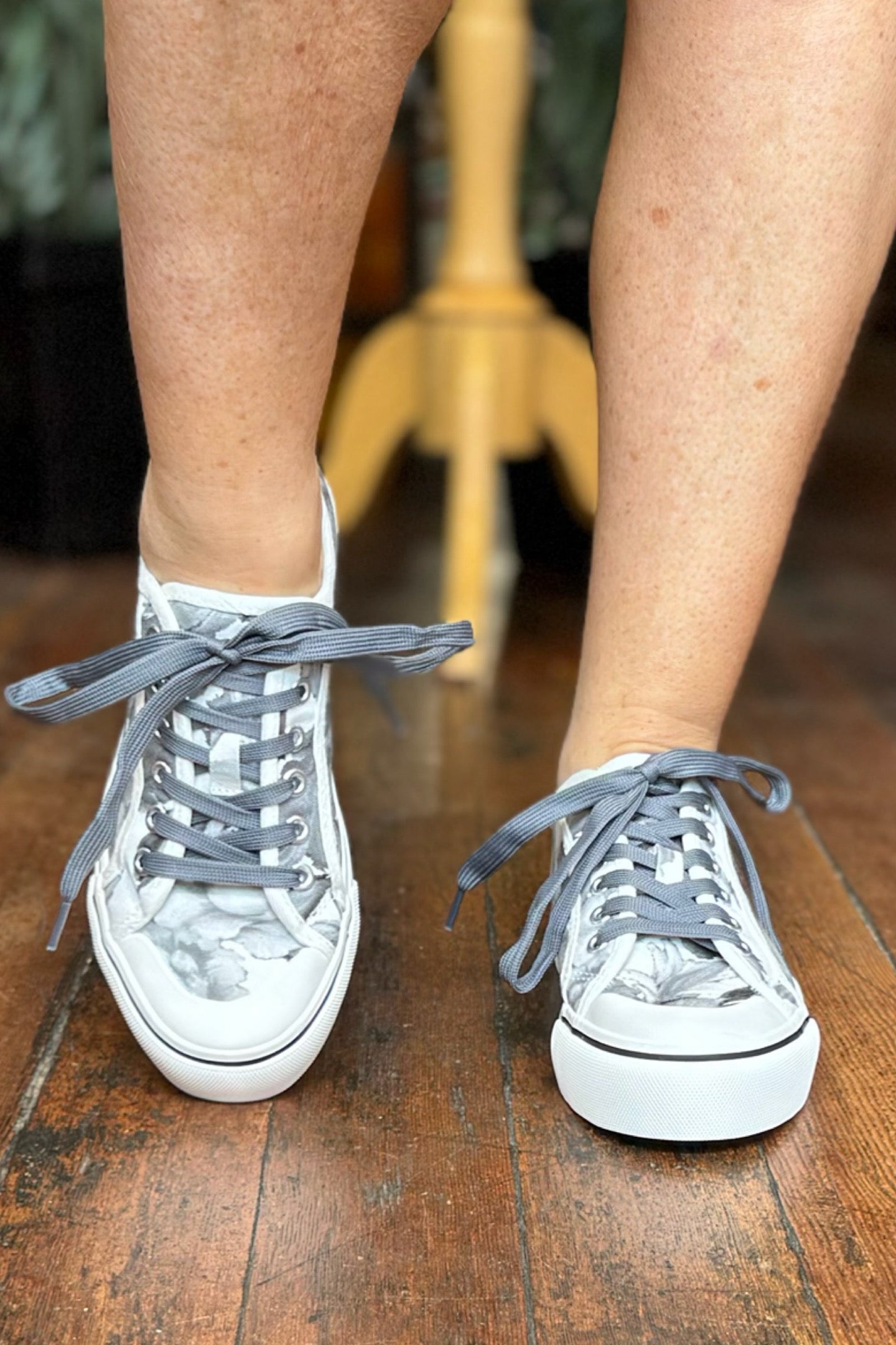 Waiting List White/Black Floral Sneaker By Corkys-Women's Shoes-Corkys-Gallop 'n Glitz- Women's Western Wear Boutique, Located in Grants Pass, Oregon