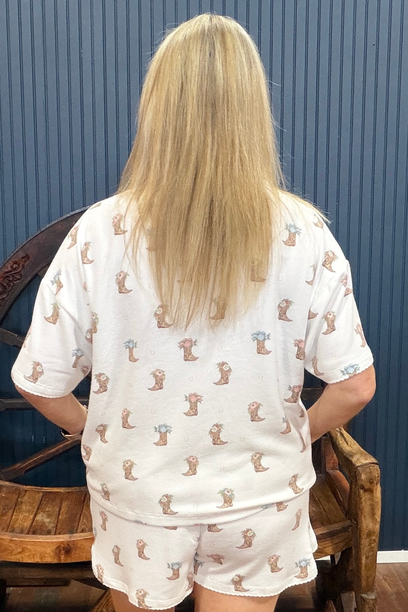 Western Blooms Pajama Short by PJ Salvage-Pajamas-PJ Salvage-Gallop 'n Glitz- Women's Western Wear Boutique, Located in Grants Pass, Oregon