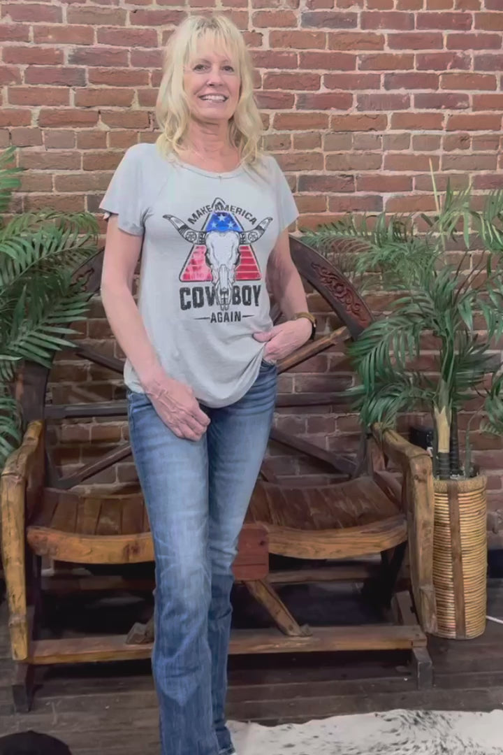 Make America Cowboy Again T-Shirt by Liberty Wear