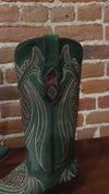 Green and Copper Embroidered Snip Toe Boot by Corral Boots