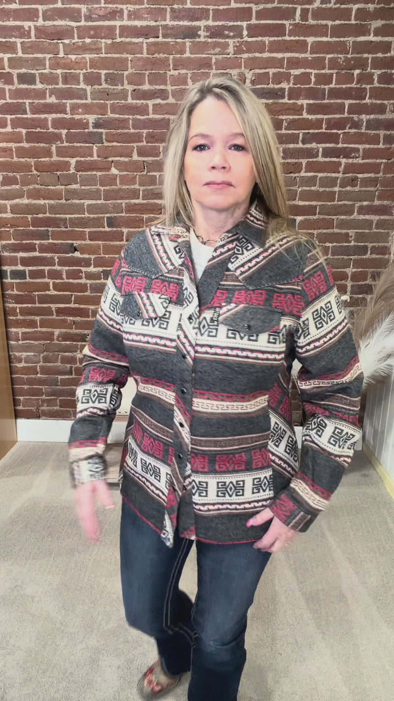 Lorelei Grey Snap Shirt  by Outback