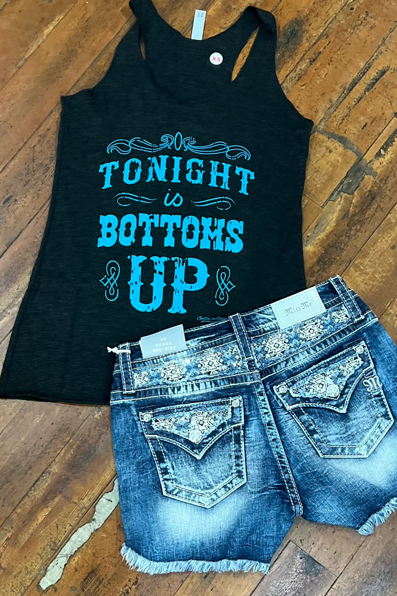 Tonight is Bottoms Up Tank-Graphic Tank-Gallop 'n Glitz-Gallop 'n Glitz- Women's Western Wear Boutique, Located in Grants Pass, Oregon