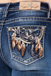 Dreamin' About Fall Miss Me Mid Rise Boot Cut Jean-Bootcut-Miss Me-Gallop 'n Glitz- Women's Western Wear Boutique, Located in Grants Pass, Oregon