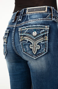 Rock Revival Zinnia Skinny Jean-Skinny-Rock Revival-Gallop 'n Glitz- Women's Western Wear Boutique, Located in Grants Pass, Oregon