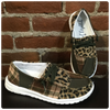 Sale Gypsy Jazz Khaki Leopard Patchwork Shoe-Women's Shoes-Gypsy Jazz-Gallop 'n Glitz- Women's Western Wear Boutique, Located in Grants Pass, Oregon