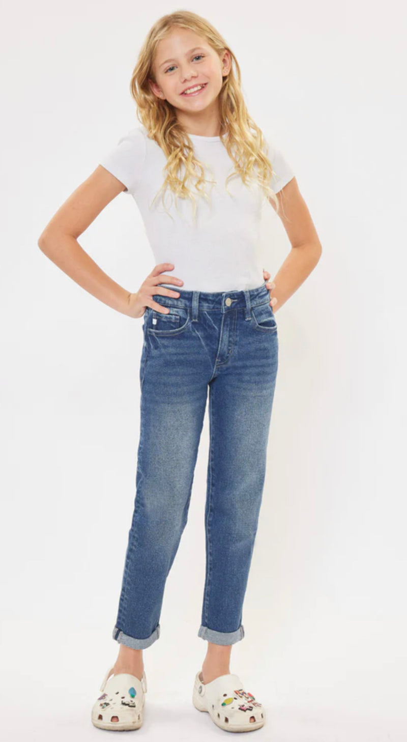 KanCan Halo Mid Rise Mini-Mom Kid Jeans-Kids Skinny-KanCan-Gallop 'n Glitz- Women's Western Wear Boutique, Located in Grants Pass, Oregon