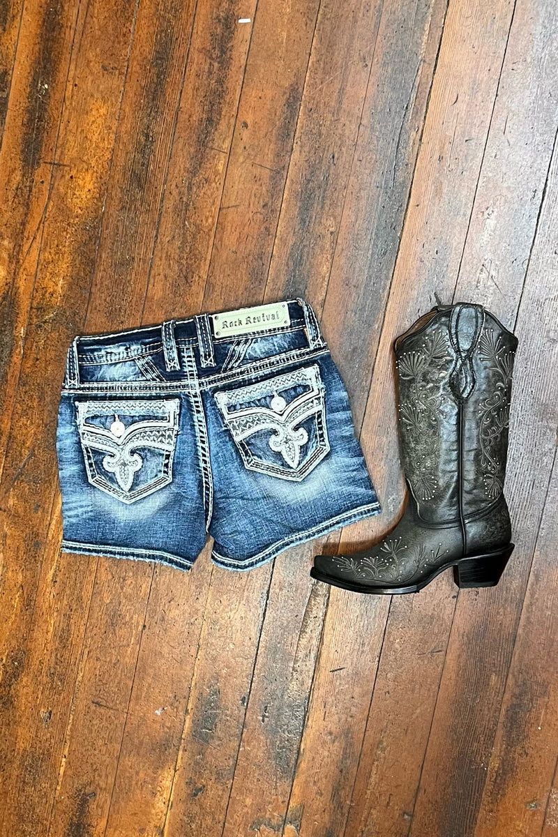 Rock Revival Nixie Short-Shorts-Rock Revival-Gallop 'n Glitz- Women's Western Wear Boutique, Located in Grants Pass, Oregon