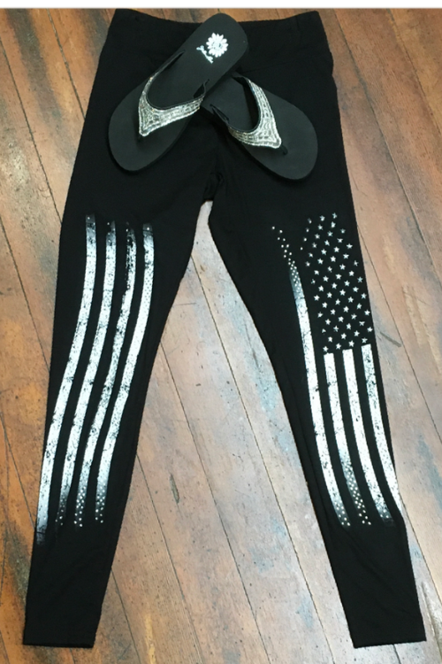 Freedom Flag Vocal Leggings-Legging-Vocal-Gallop 'n Glitz- Women's Western Wear Boutique, Located in Grants Pass, Oregon