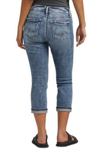 Elyse Mid Rise Capri by Silver-Capri-Silver Jeans-Gallop 'n Glitz- Women's Western Wear Boutique, Located in Grants Pass, Oregon