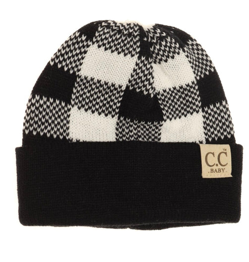 CC Baby Buffalo Plaid Beanie-Beanie/Scarf-C.C. Beanie-Gallop 'n Glitz- Women's Western Wear Boutique, Located in Grants Pass, Oregon