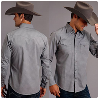 Men's Stetson Long Sleeve Snap Shirt-Men's Dress Shirt-Roper/Stetson-Gallop 'n Glitz- Women's Western Wear Boutique, Located in Grants Pass, Oregon