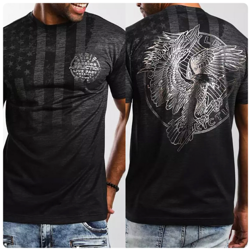 Affliction Men's Chris Kyle Kenai Short Sleeve Tee-Men's T-Shirt-Affliction-Gallop 'n Glitz- Women's Western Wear Boutique, Located in Grants Pass, Oregon