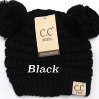 C.C. Beanie Baby Double Pom-Beanie/Scarf-C.C. Beanie-Gallop 'n Glitz- Women's Western Wear Boutique, Located in Grants Pass, Oregon