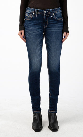 FINAL SALE - Rock Revival Sepia Skinny Jean-Skinny-Rock Revival-Gallop 'n Glitz- Women's Western Wear Boutique, Located in Grants Pass, Oregon
