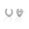 Kelly Herd Offset Horseshoe Sterling Earrings-Jewelry-Kelly Herd-Gallop 'n Glitz- Women's Western Wear Boutique, Located in Grants Pass, Oregon