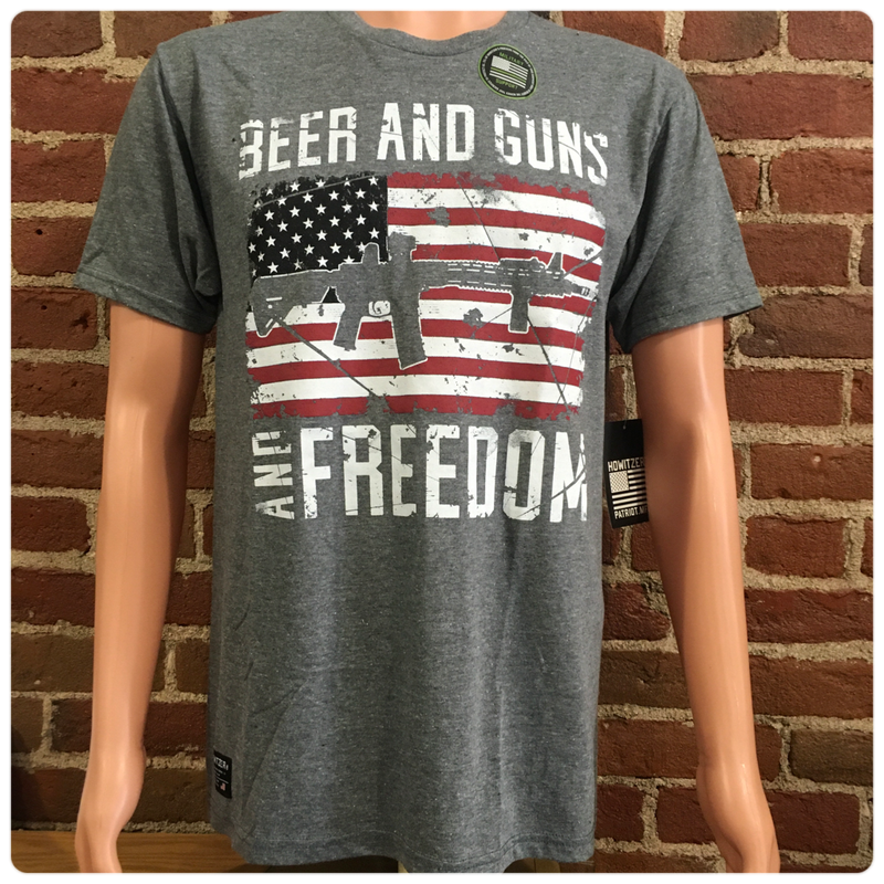 Howitzer Men's " Beer & Guns" T Shirt-Men's T-Shirt-Howitzer-Gallop 'n Glitz- Women's Western Wear Boutique, Located in Grants Pass, Oregon