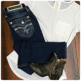 FINAL SALE - Rock Revival Sepia Skinny Jean-Skinny-Rock Revival-Gallop 'n Glitz- Women's Western Wear Boutique, Located in Grants Pass, Oregon