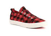 Kids Babalu Red Buffalo Plaid Slip on Sneaker-Kids Footwear-Corkys-Gallop 'n Glitz- Women's Western Wear Boutique, Located in Grants Pass, Oregon