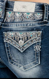 Miss Me Turquoise Dreamin' Mid Rise Skinny Jean-Skinny-Miss Me-Gallop 'n Glitz- Women's Western Wear Boutique, Located in Grants Pass, Oregon