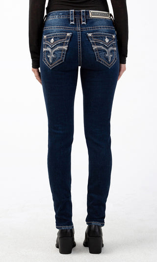 FINAL SALE - Rock Revival Sepia Skinny Jean-Skinny-Rock Revival-Gallop 'n Glitz- Women's Western Wear Boutique, Located in Grants Pass, Oregon