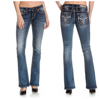 Rock Revival Silken Bootcut Jean-Bootcut-Rock Revival-Gallop 'n Glitz- Women's Western Wear Boutique, Located in Grants Pass, Oregon