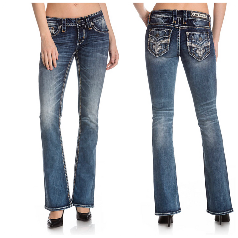 Rock Revival Silken Bootcut Jean-Bootcut-Rock Revival-Gallop 'n Glitz- Women's Western Wear Boutique, Located in Grants Pass, Oregon