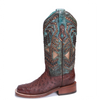 Corral Turquoise Full Quill Ostrich Boots-Women's Boot-Corral Boots-Gallop 'n Glitz- Women's Western Wear Boutique, Located in Grants Pass, Oregon