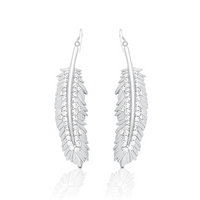 Kelly Herd Shimmering Feather Dangle Sterling Earrings-Jewelry-Kelly Herd-Gallop 'n Glitz- Women's Western Wear Boutique, Located in Grants Pass, Oregon