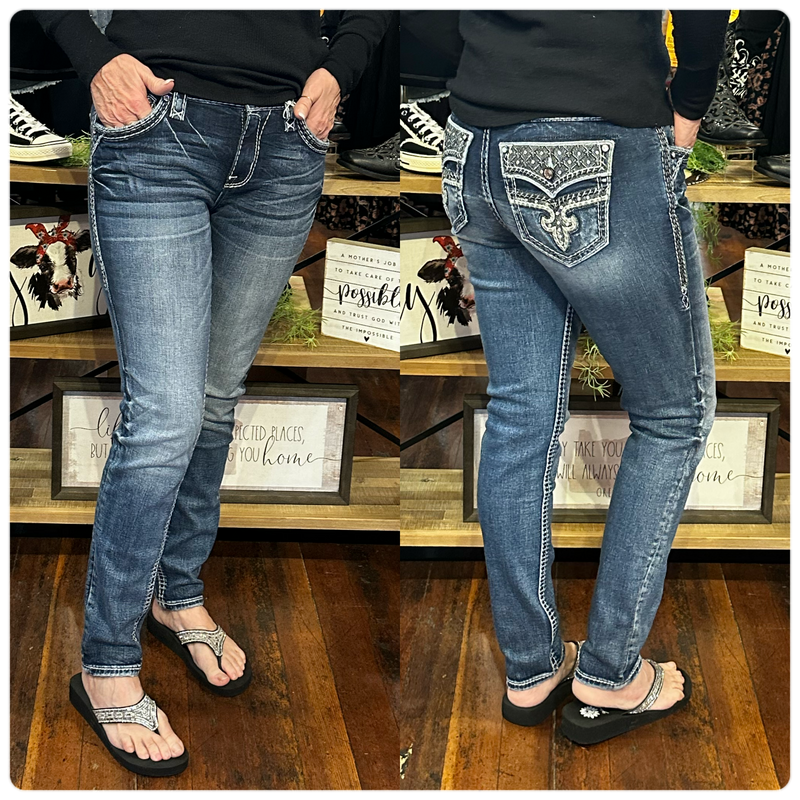 Rock Revival Goldie Skinny Jean-Skinny-Rock Revival-Gallop 'n Glitz- Women's Western Wear Boutique, Located in Grants Pass, Oregon