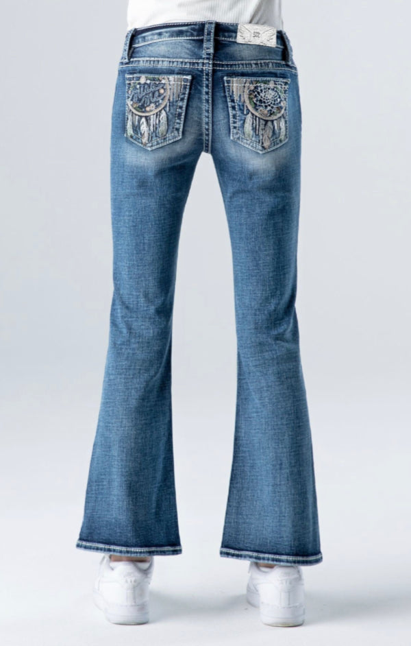 Miss Me Girls "Day Dreaming" Bootcut Jean-Kids Bootcut-Miss Me-Gallop 'n Glitz- Women's Western Wear Boutique, Located in Grants Pass, Oregon