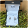 Kelly Herd Clear Contemporary Buckle Hoop Sterling Earrings-Jewelry-Kelly Herd-Gallop 'n Glitz- Women's Western Wear Boutique, Located in Grants Pass, Oregon