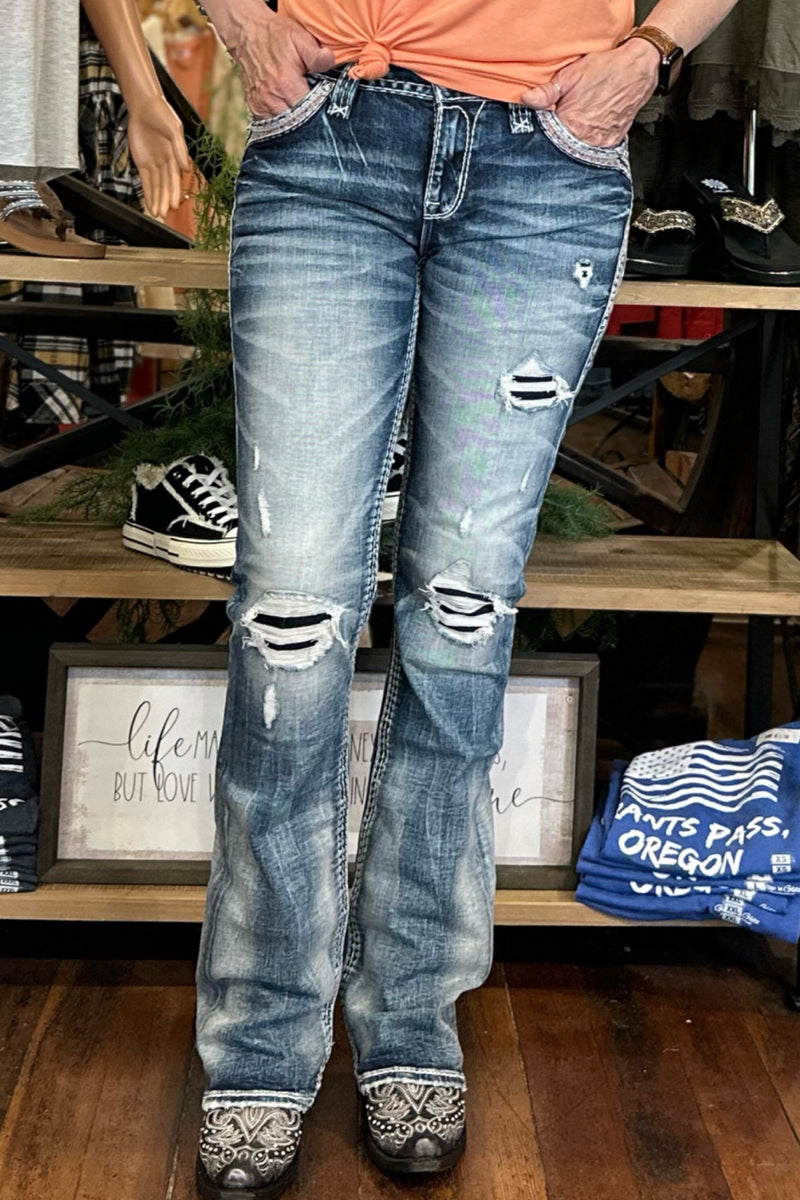 Rock Revival ELIZA Bootcut Jean-Bootcut-Rock Revival-Gallop 'n Glitz- Women's Western Wear Boutique, Located in Grants Pass, Oregon