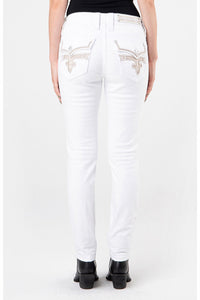 Rock Revival RAANAN White Skinny Jean-Skinny-Rock Revival-Gallop 'n Glitz- Women's Western Wear Boutique, Located in Grants Pass, Oregon