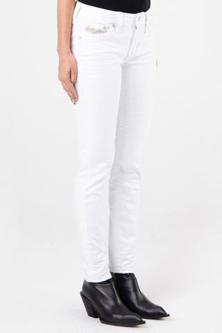 FINAL SALE | Rock Revival RAANAN White Skinny Jean-Skinny-Rock Revival-Gallop 'n Glitz- Women's Western Wear Boutique, Located in Grants Pass, Oregon