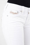 Rock Revival RAANAN White Skinny Jean-Skinny-Rock Revival-Gallop 'n Glitz- Women's Western Wear Boutique, Located in Grants Pass, Oregon