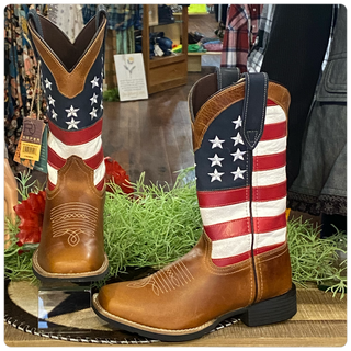 Women's Patriotic Cowboy Boot by Roper-Women's Boot-Roper/Stetson-Gallop 'n Glitz- Women's Western Wear Boutique, Located in Grants Pass, Oregon